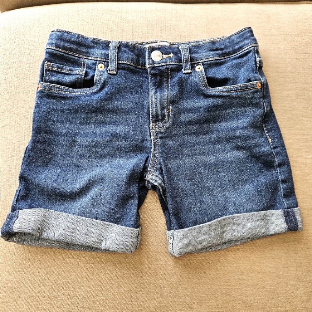 Levi's girls jean shorts size 10 blue